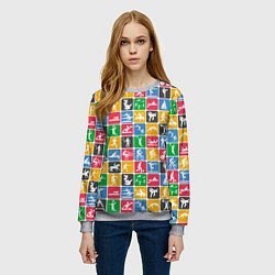 Свитшот женский СПОРТ, цвет: 3D-меланж — фото 2