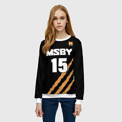 Свитшот женский 15 MSBY BLACK JACKALS, цвет: 3D-белый — фото 2