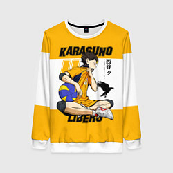 Свитшот женский Юу Нишиноя из Карасуно Haikyu!!, цвет: 3D-белый