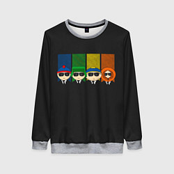 Свитшот женский South park FBI, цвет: 3D-меланж