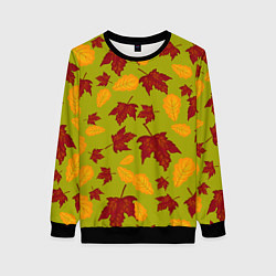 Женский свитшот Осенние листья клён и дуб