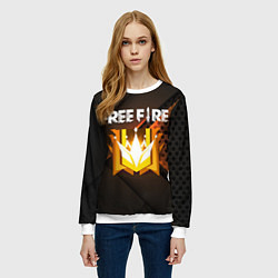 Свитшот женский FREE FIRE GRAND MASTER, цвет: 3D-белый — фото 2