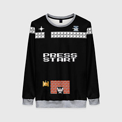 Женский свитшот Press start