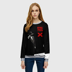 Свитшот женский Мумий Тролль ВОСТОК X CЕВЕРОЗАПАД, цвет: 3D-меланж — фото 2