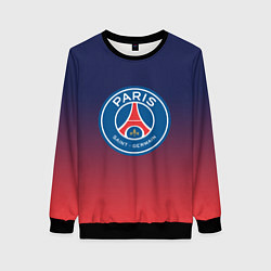Свитшот женский PSG ПСЖ PARIS SAINT GERMAIN, цвет: 3D-черный