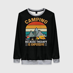 Свитшот женский Camping, цвет: 3D-меланж