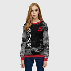Свитшот женский MITSUBISHI ОГОНЬ, цвет: 3D-красный — фото 2