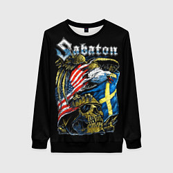 Свитшот женский Sabaton, цвет: 3D-черный