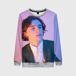 Свитшот женский Timothee Chalamet, цвет: 3D-меланж