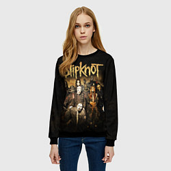 Свитшот женский Slipknot, цвет: 3D-черный — фото 2