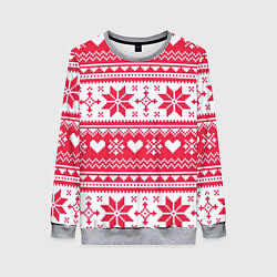 Свитшот женский Новогодний уют, цвет: 3D-меланж