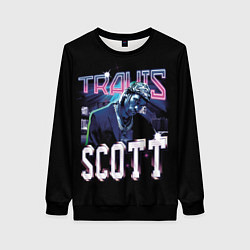 Свитшот женский Travis Scott RAP, цвет: 3D-черный