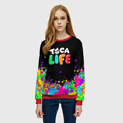 Свитшот женский Toca Life, цвет: 3D-красный — фото 2