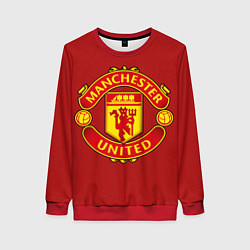 Свитшот женский Manchester United F C, цвет: 3D-красный