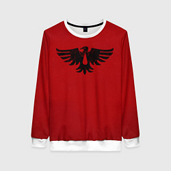 Свитшот женский Кровавые Вороны цвет ордена, цвет: 3D-белый