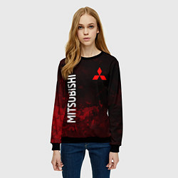 Свитшот женский МИТСУБИСИ sport, цвет: 3D-черный — фото 2