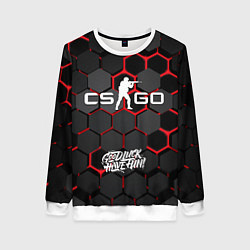 Свитшот женский CS:GO 3D плиты, цвет: 3D-белый