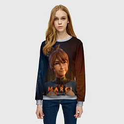 Свитшот женский Милаха Марси, цвет: 3D-меланж — фото 2