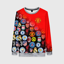 Свитшот женский МАНЧЕСТЕР ЮНАЙТЕД FCMU, цвет: 3D-меланж