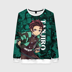 Женский свитшот ТАНДЖИРО, КЛИНОК РАССЕКАЮЩИЙ ДЕМОНОВ