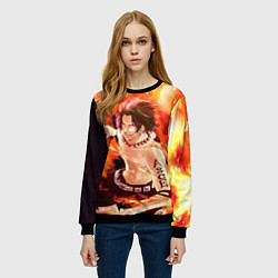 Свитшот женский ONE PIECE ASCE HERO, цвет: 3D-черный — фото 2