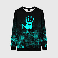 Свитшот женский WE KNOW NEON LOGO, цвет: 3D-черный