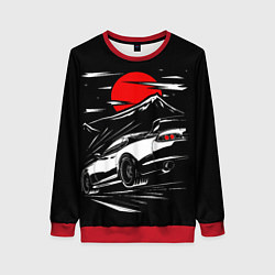 Женский свитшот Toyota Supra: Red Moon