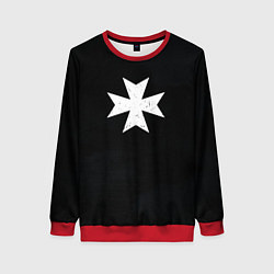 Женский свитшот Черные Храмовники раскраска доспеха