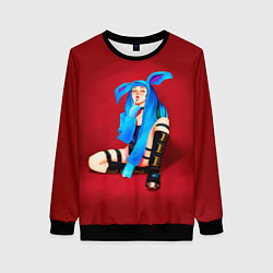 Свитшот женский Зайка Ашникко, цвет: 3D-черный