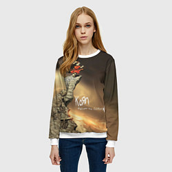 Свитшот женский Follow the Leader - Korn, цвет: 3D-белый — фото 2