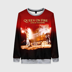 Свитшот женский Queen on Fire - Live at the Bowl, цвет: 3D-меланж