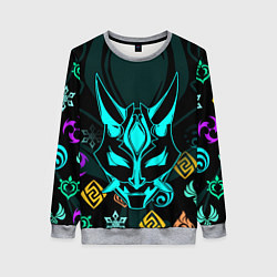 Женский свитшот GENSHIN IMPACT ГЕНШИН ИМПАКТ СЯО МАСКА