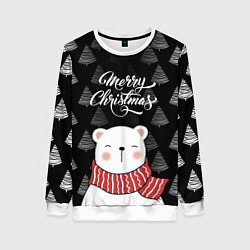 Женский свитшот MERRY CHRISTMAS BEARS