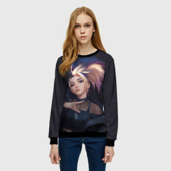 Свитшот женский АКАЛИ BADDEST, цвет: 3D-черный — фото 2