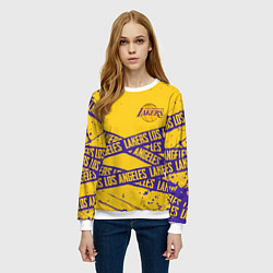 Свитшот женский LAKERS SPORT LINE STYLE NBA, цвет: 3D-белый — фото 2