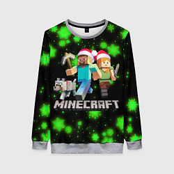 Женский свитшот НОВОГОДНИЙ MINECRAFT ГЕРОИ ИГРЫ