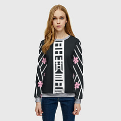 Свитшот женский ЧЕРНЫЕ ДРАКОНЫ BLACK DRAGON, цвет: 3D-меланж — фото 2