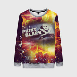 Свитшот женский Point Blank Black Fire, цвет: 3D-меланж