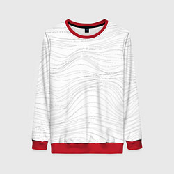 Женский свитшот Белые волны