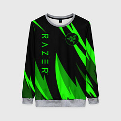 Свитшот женский RAZER GREEN, цвет: 3D-меланж