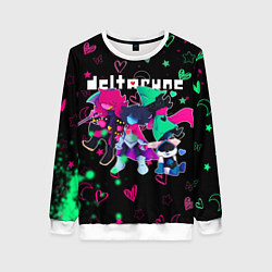 Свитшот женский ГЕРОИ ИГРЫ DELTARUNE NEON, цвет: 3D-белый