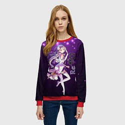 Свитшот женский Re: Zero Эмилия, цвет: 3D-красный — фото 2