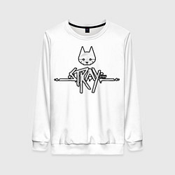 Свитшот женский Stray, цвет: 3D-белый