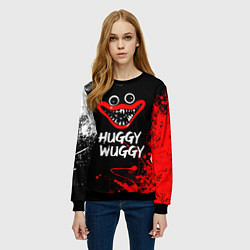 Свитшот женский Хагги Вагги Брызги, цвет: 3D-черный — фото 2