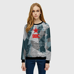 Свитшот женский SU-57 FELON, цвет: 3D-черный — фото 2