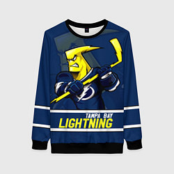 Свитшот женский Тампа-Бэй Лайтнинг, Tampa Bay Lightning, цвет: 3D-черный