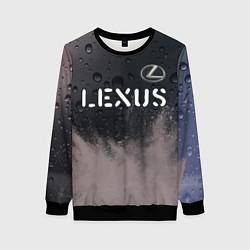 Свитшот женский LEXUS Lexus - Краски, цвет: 3D-черный