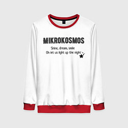 Свитшот женский Mikrokosmos, цвет: 3D-красный