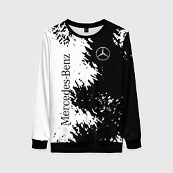 Свитшот женский Mercedes-Benz: Black & White, цвет: 3D-черный