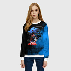 Свитшот женский Тёмная энергия!, цвет: 3D-белый — фото 2